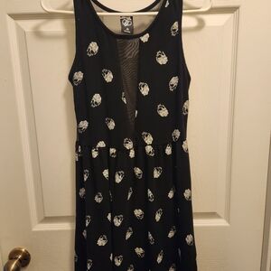 Dress with skulls